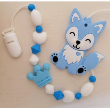 Набор для создания держателя с грызунком Лисичка голубая